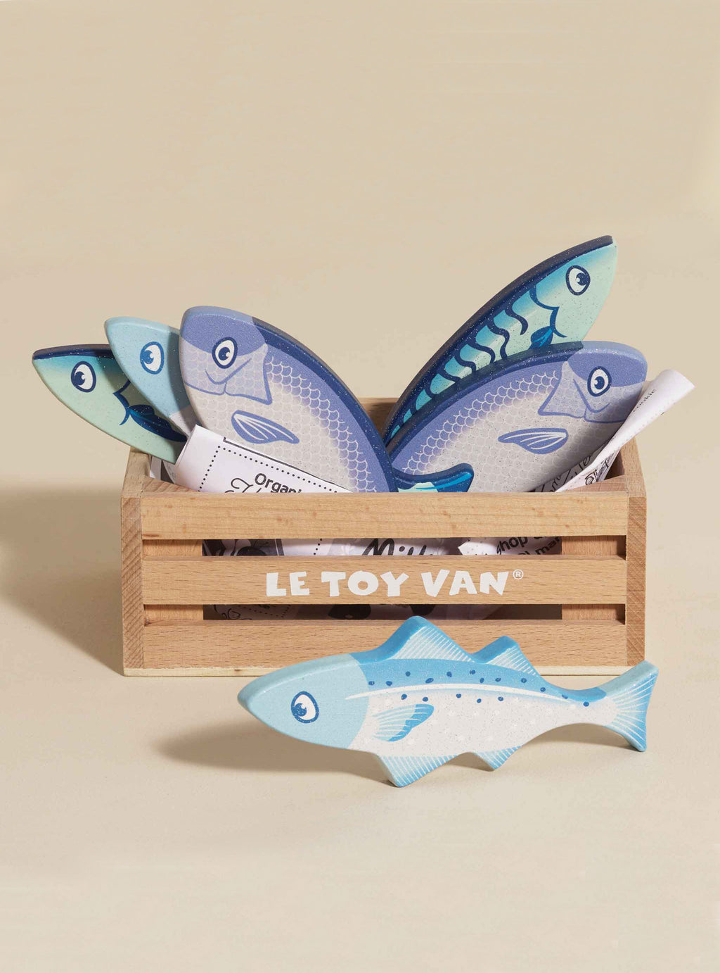 Market Fish Wooden Play Market Crate