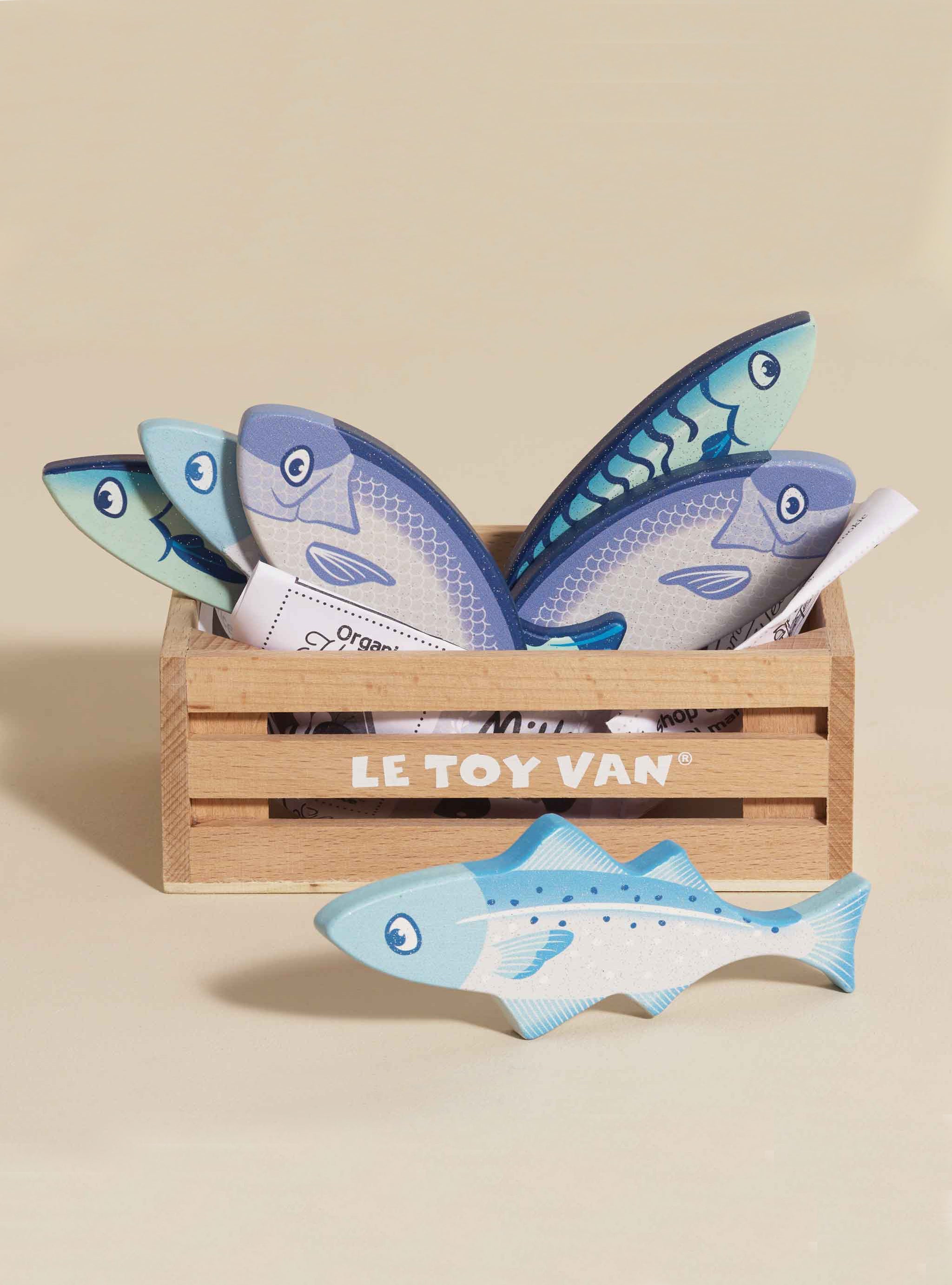 Market Fish Wooden Play Market Crate