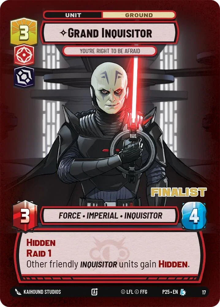 Grand Inquisitor - You're Right to Be Afraid (Finalist) (17) (17) [Organized Play Promos]