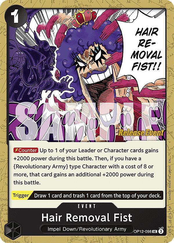 Hair Removal Fist [Legacy of the Master Release Event Cards]