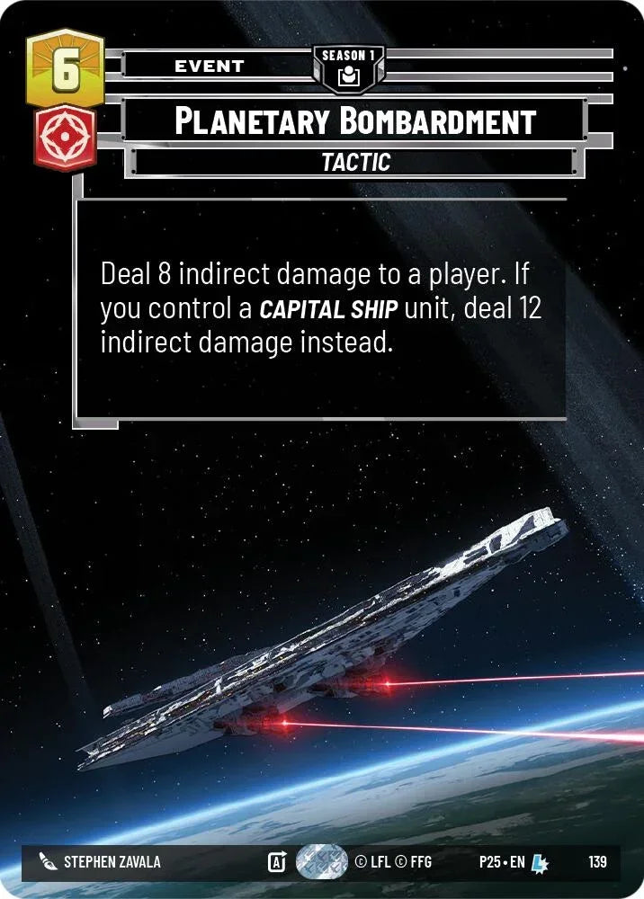 Planetary Bombardment (139) (139) [Sector and Regional Promos: Season 1]