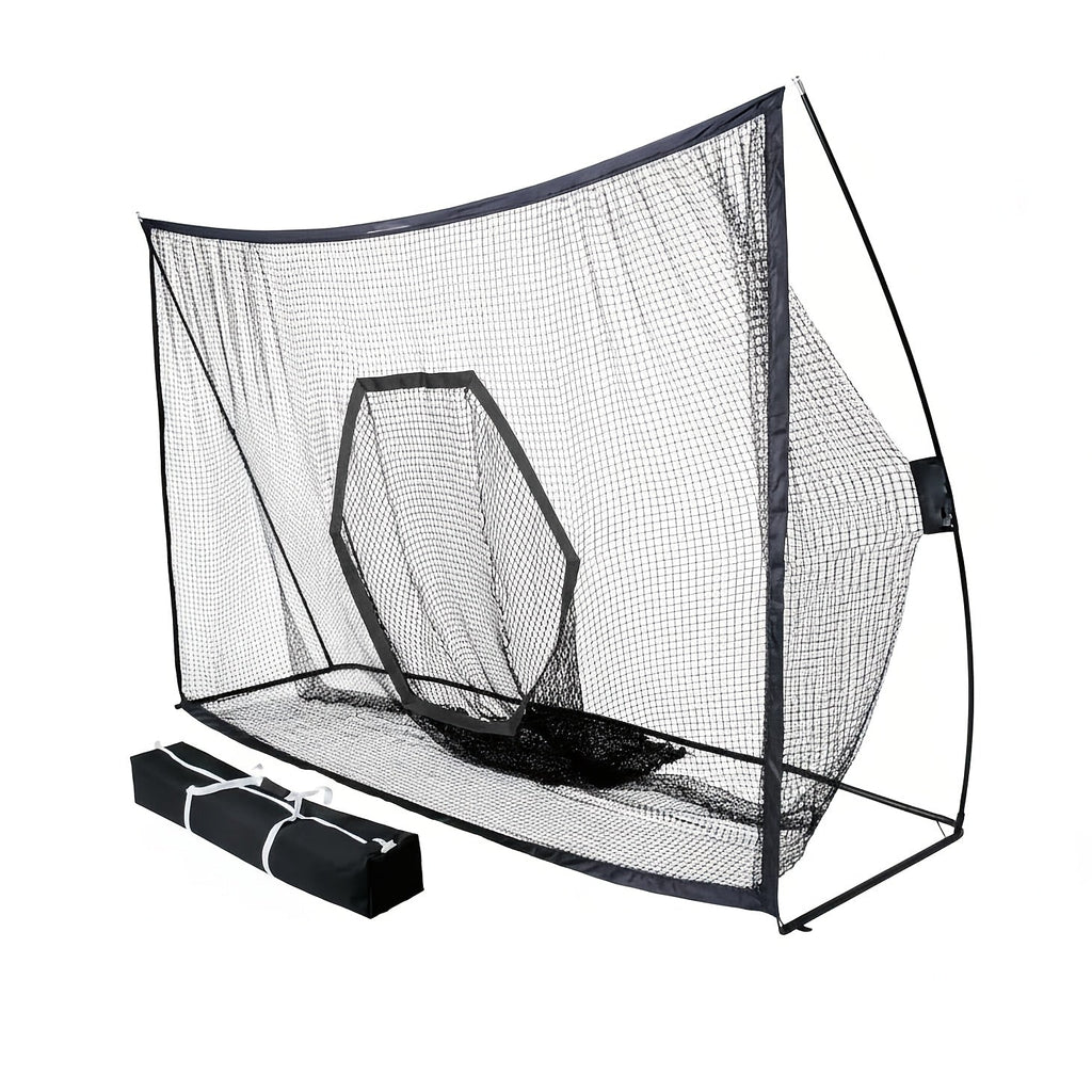Golf Practice Net with Target & Swing Guide - 7x10 FT & 7x7 FT Driving Range Training Net, Easy Assembly, Indoor Outdoor Use, Professional Golf Training Aid for Backyard Home