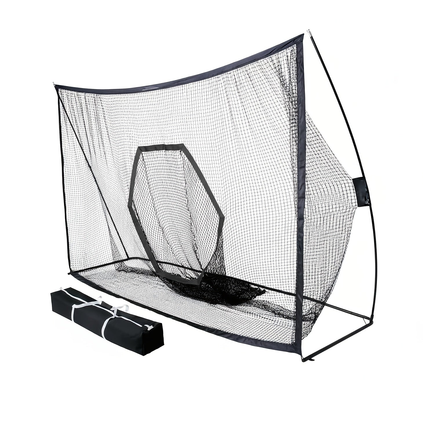 Golf Practice Net with Target & Swing Guide - 7x10 FT & 7x7 FT Driving Range Training Net, Easy Assembly, Indoor Outdoor Use, Professional Golf Training Aid for Backyard Home