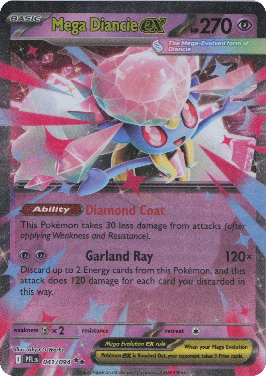 Mega Diancie ex (041/094) [Mega Evolution: Phantasmal Flames]