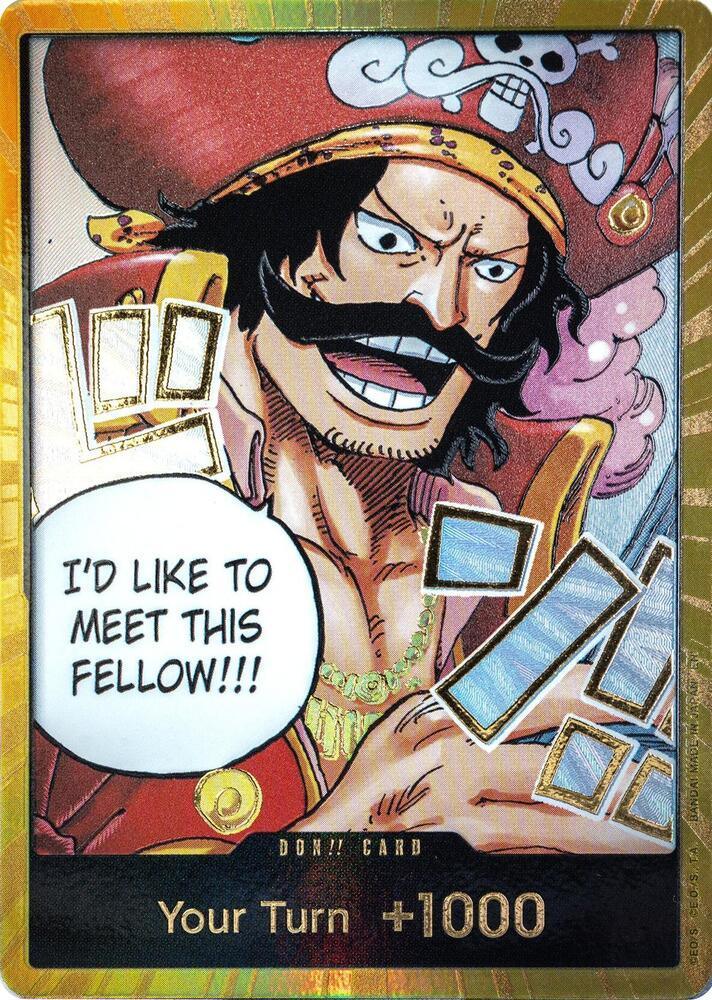DON!! Card (Gol.D.Roger) (Gold) [Carrying On His Will]