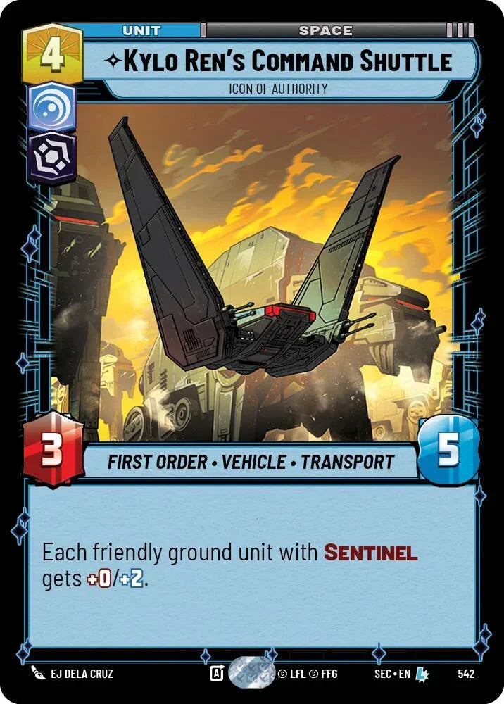 Kylo Ren's Command Shuttle - Icon of Authority (Foil) (542) (542) [Secrets of Power]