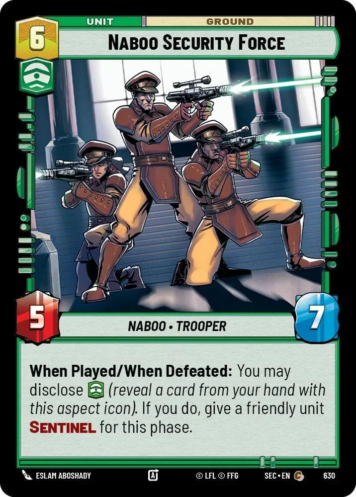 Naboo Security Force (630) (Foil) (630) [Secrets of Power]