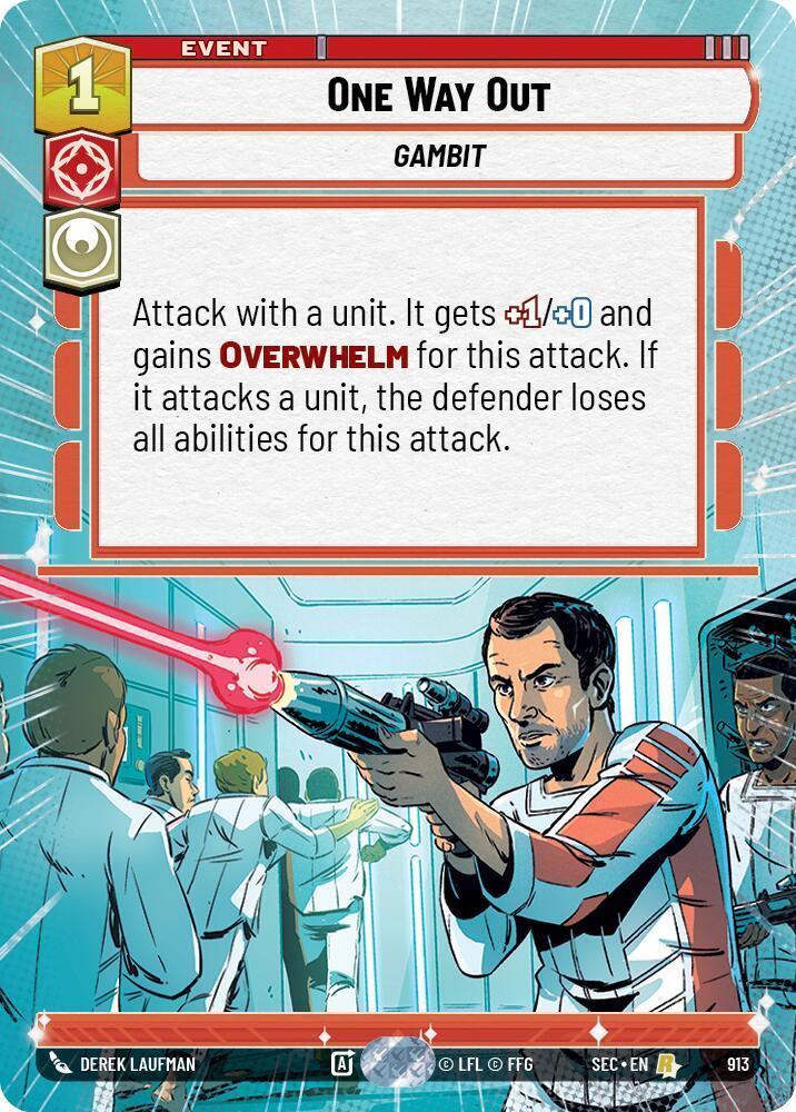 One Way Out (913) (Hyperspace Foil) (913) [Secrets of Power]