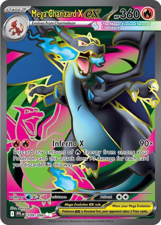 Mega Charizard X ex (109/094) [Mega Evolution: Phantasmal Flames]