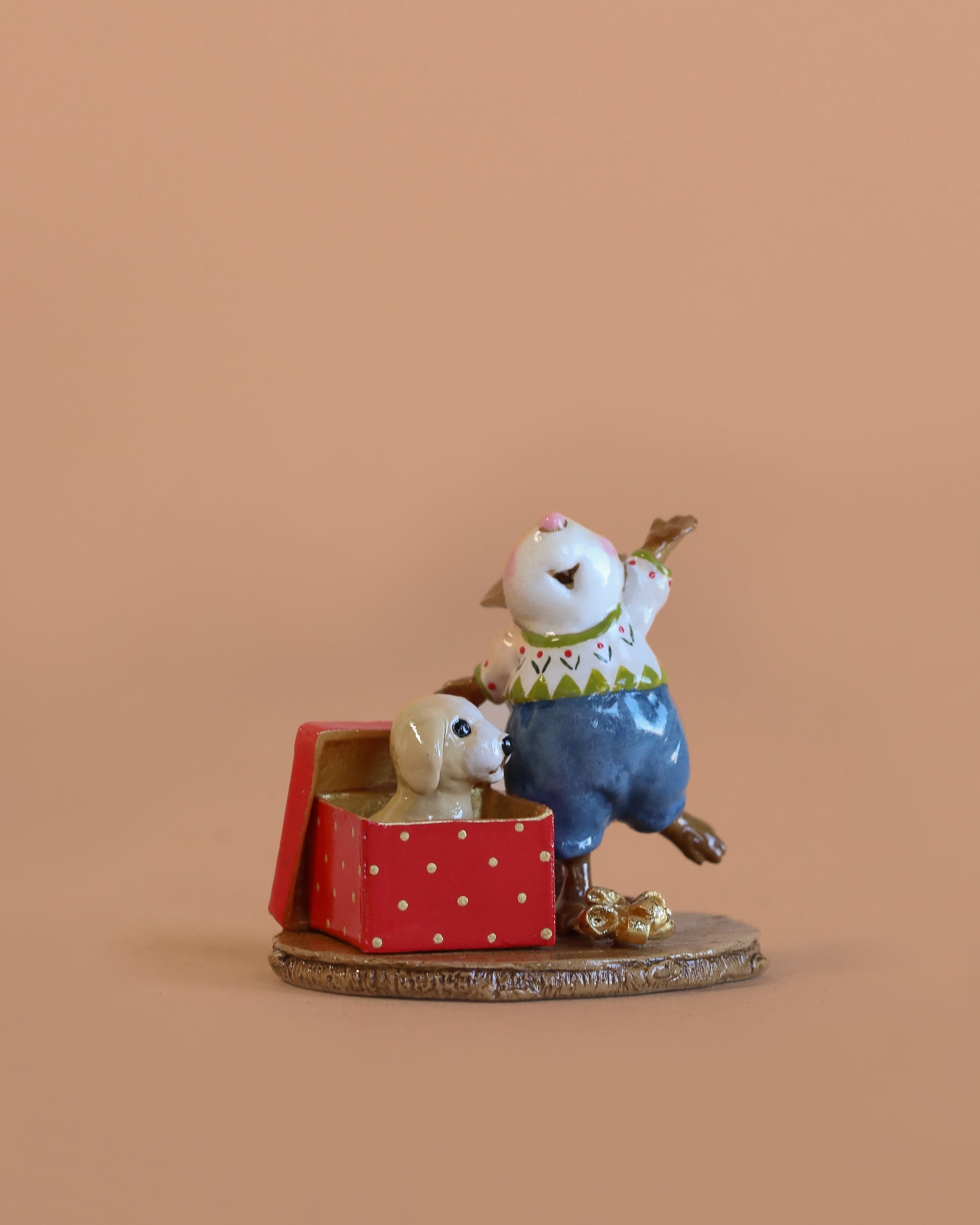 Wee Forest Folk Tiny Collectible - Christmas Critter (Not a Toy)