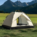 Pop Up Beach Tent Automatic Quick Open Camping Tent Waterproof Sunproof Portable Outdoor Tent 2 Doors 210x150x125cm All Season Square Camp Tent for Hiking Picnic Music Festival Family Outdoor Activities