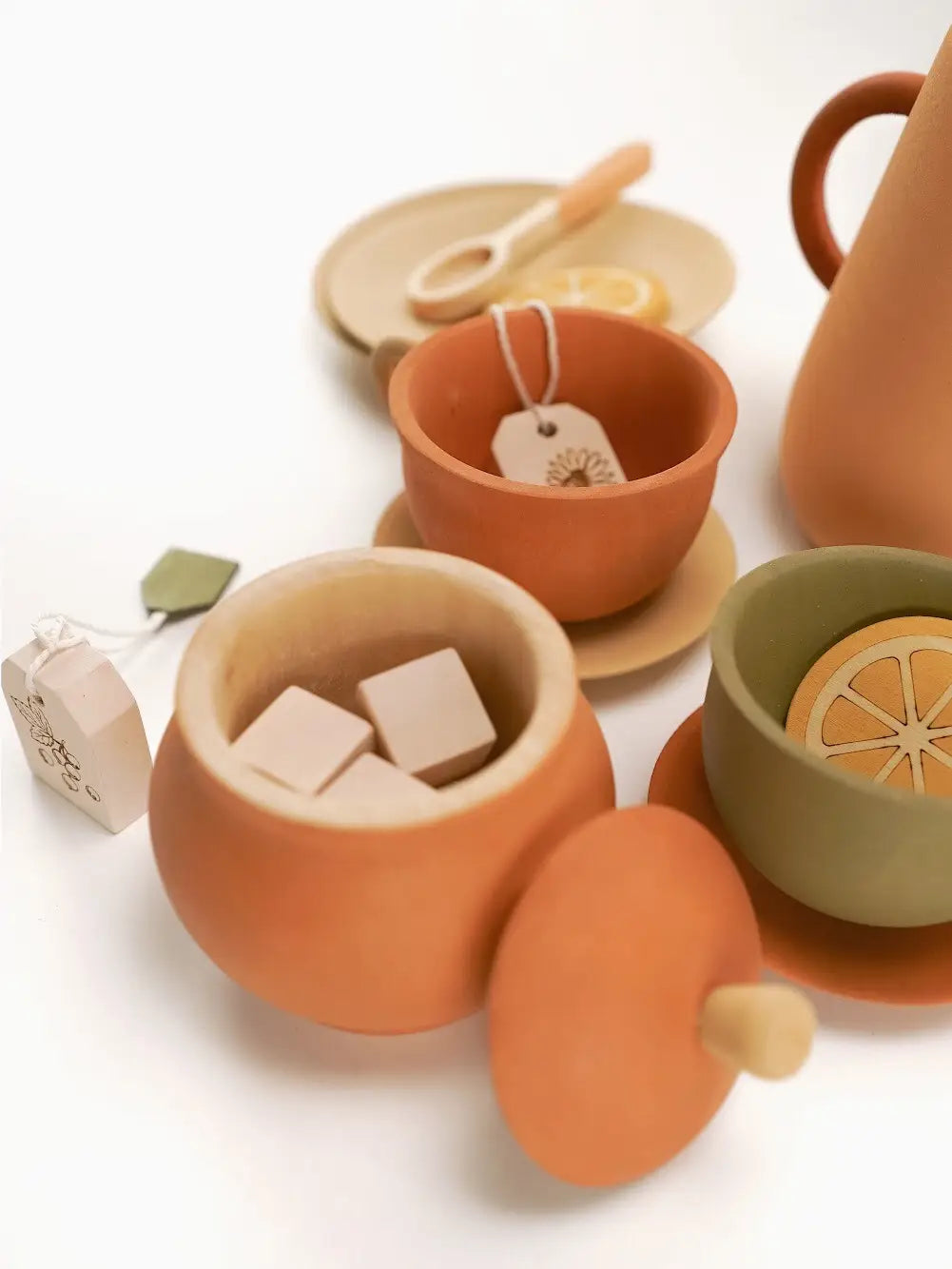 Sabo Concept Handmade Wooden Tea Set - Herbal