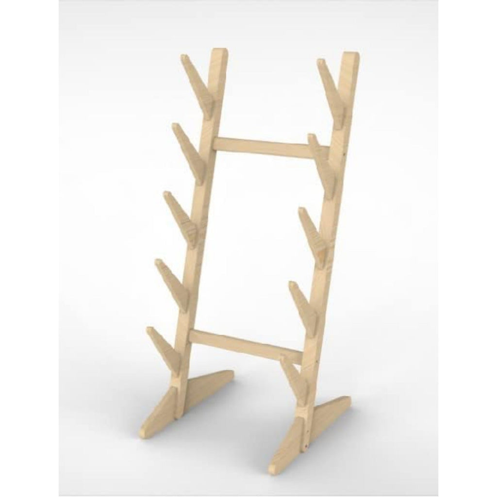 Skateboard Storage Rack 5-Layer Freestanding Wood Display Stand – Holds Longboards, Snowboards & Decks, 75° Angled Shelf with Non-Slip Base, DIY Paintable Pine Wood, Bedroom & Garage Organizer