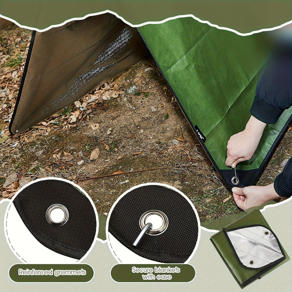 Heavy Duty Emergency Survival Blanket – Thermal Tarp 2-Pack