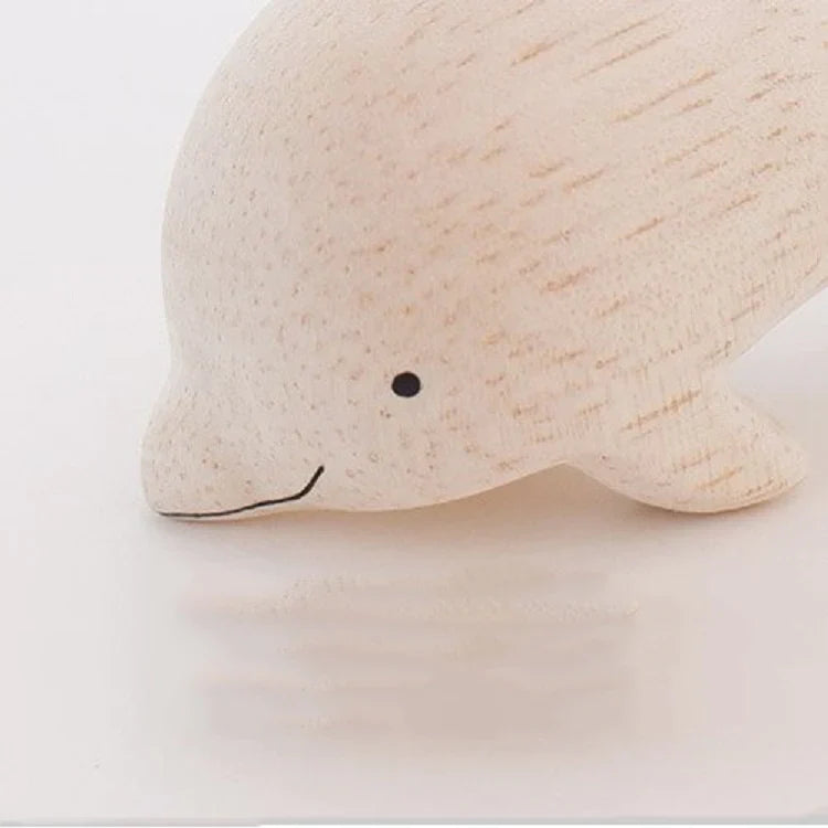 Handmade Tiny Wooden Dolphin