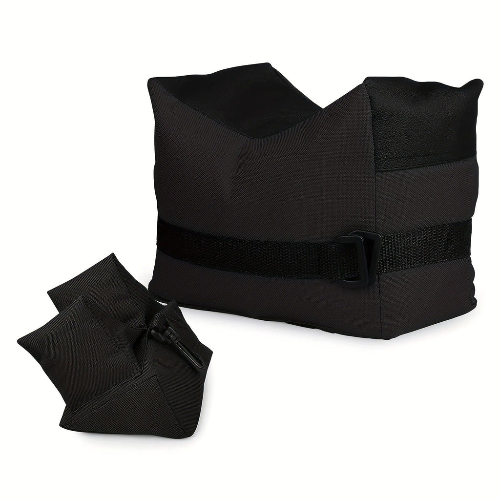 Shooting Rest Sandbag Bags Front & Rear Support Stand Holders for Rifle Gun Shotgun Bench Rest Target Sports Hunting Photography Unfilled Tactical Shooting Bag Set