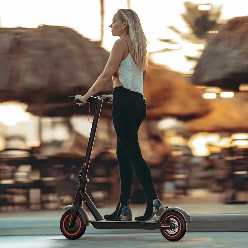 Foldable Electric Scooter for Adults – 350W Motor, 21-Mile Range, App Control, 3-Speed Modes, 8.5'' Tires