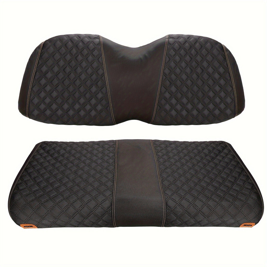 Golf Cart Seat Covers for Club Car Precedent Front Seat 1680D Oxford Cloth No Drilling Required Breathable Washable Air Dry Soft Protective Seat Kit