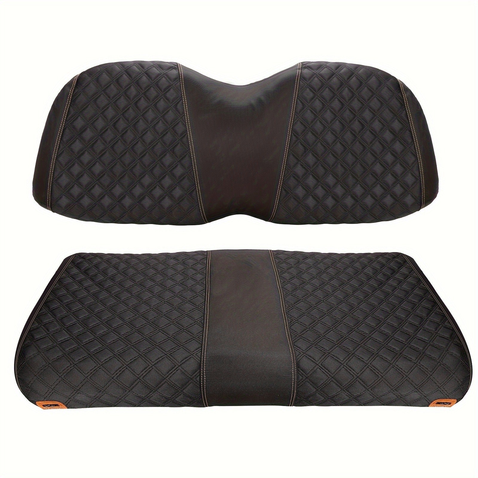 Golf Cart Seat Covers for Club Car Precedent Front Seat 1680D Oxford Cloth No Drilling Required Breathable Washable Air Dry Soft Protective Seat Kit