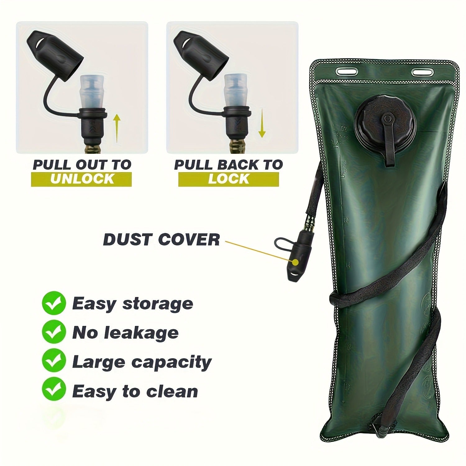 Water Bladder Backpack with 3L & 101.44oz BPA-Free Bladder – Oxford Cloth Hydration Pack for Hiking, Camping & Outdoor Adventures, Multiple Colors Available