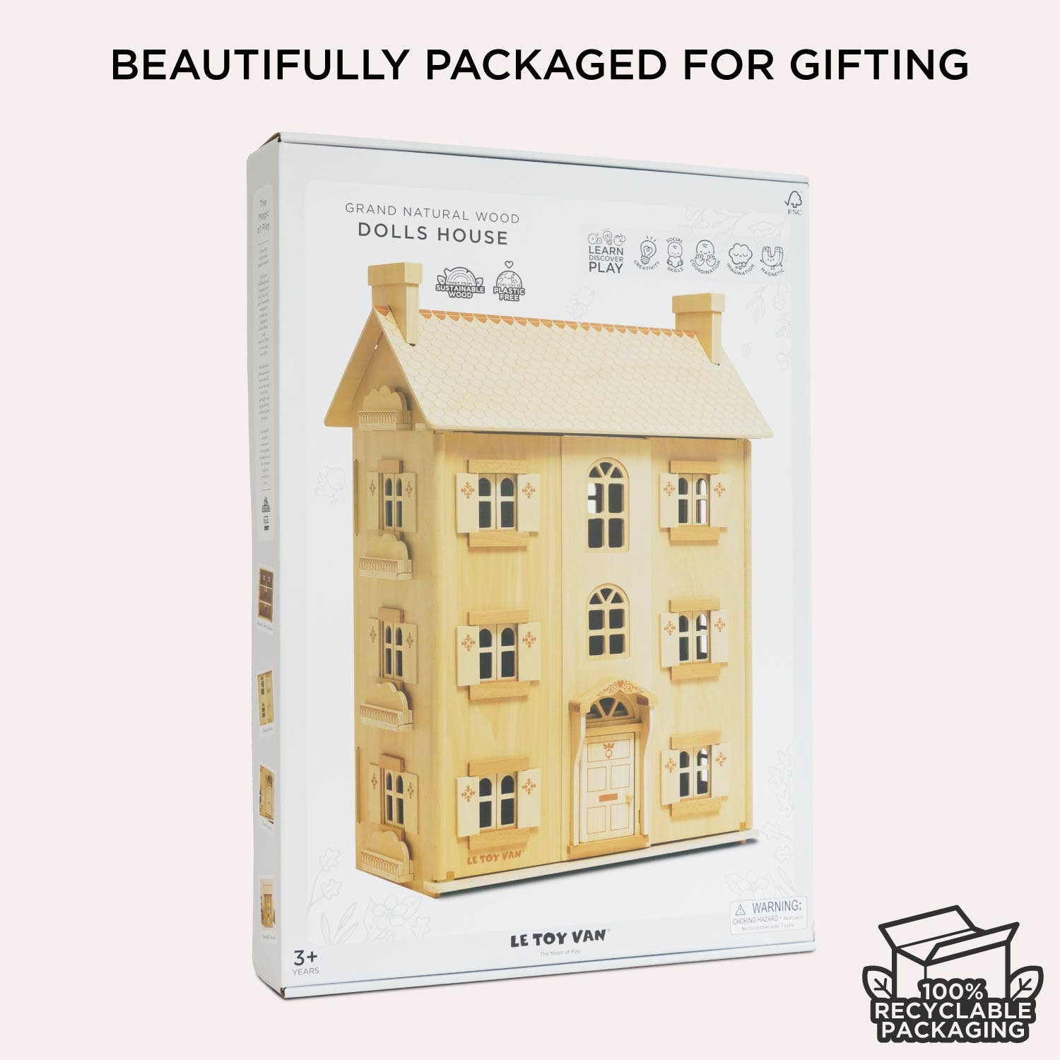 Le Toy Van The Grand Natural Wood Doll House