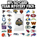 NFL Football Cards 50 Card Team Lot Pick Your Team All 32 NFL Teams Available Possible HOF Hall of Famers Rookies Inserts Parallels Football Card Collection Gift for Fans Collectors