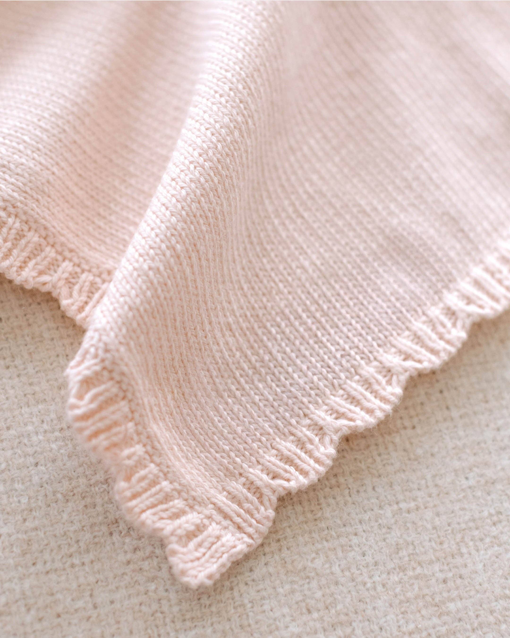 Cuddle + Kind Organic Cotton Baby Bunny Lovey (Blush)