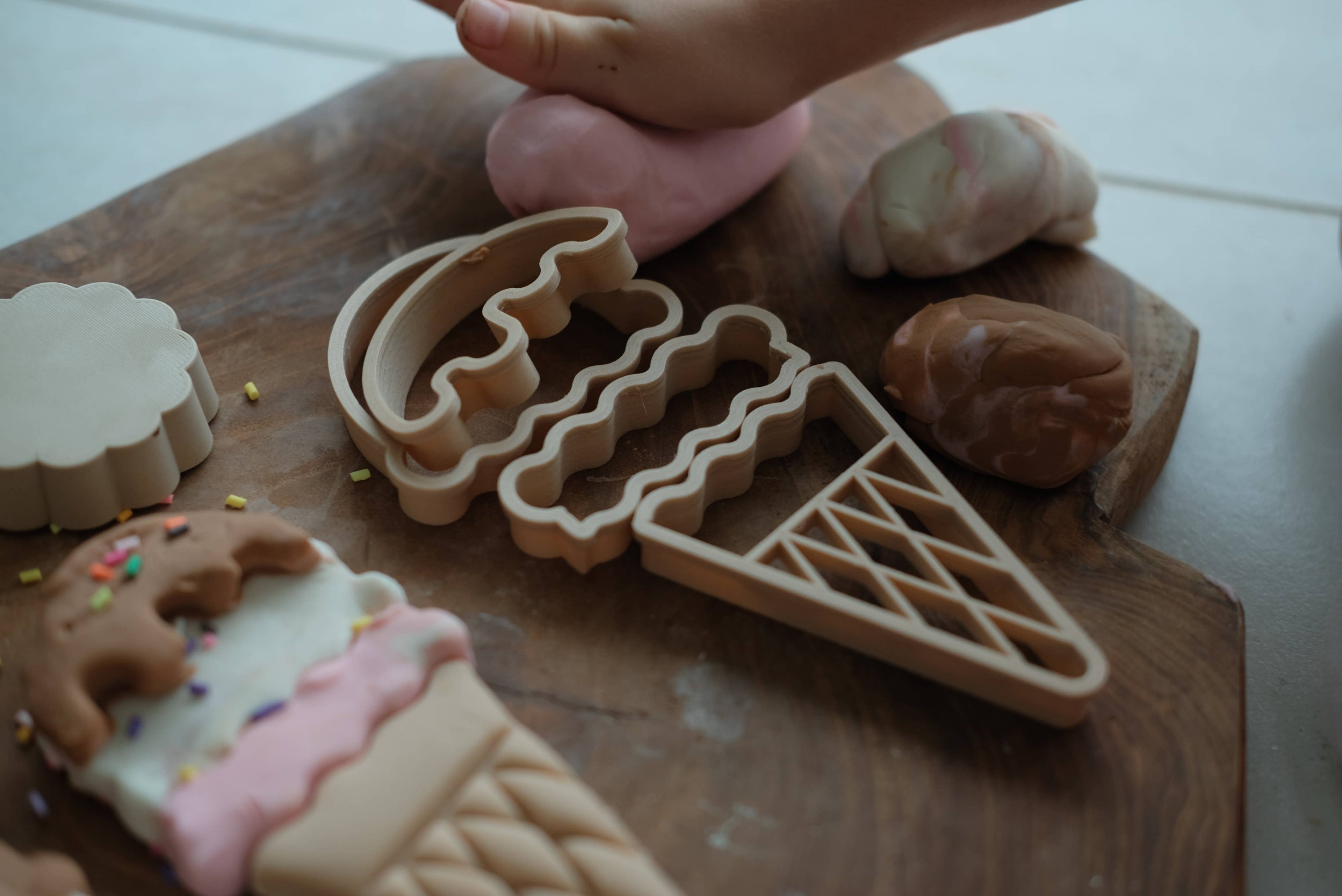 Ice Cream Cutter Set - Eco Playdough Tool
