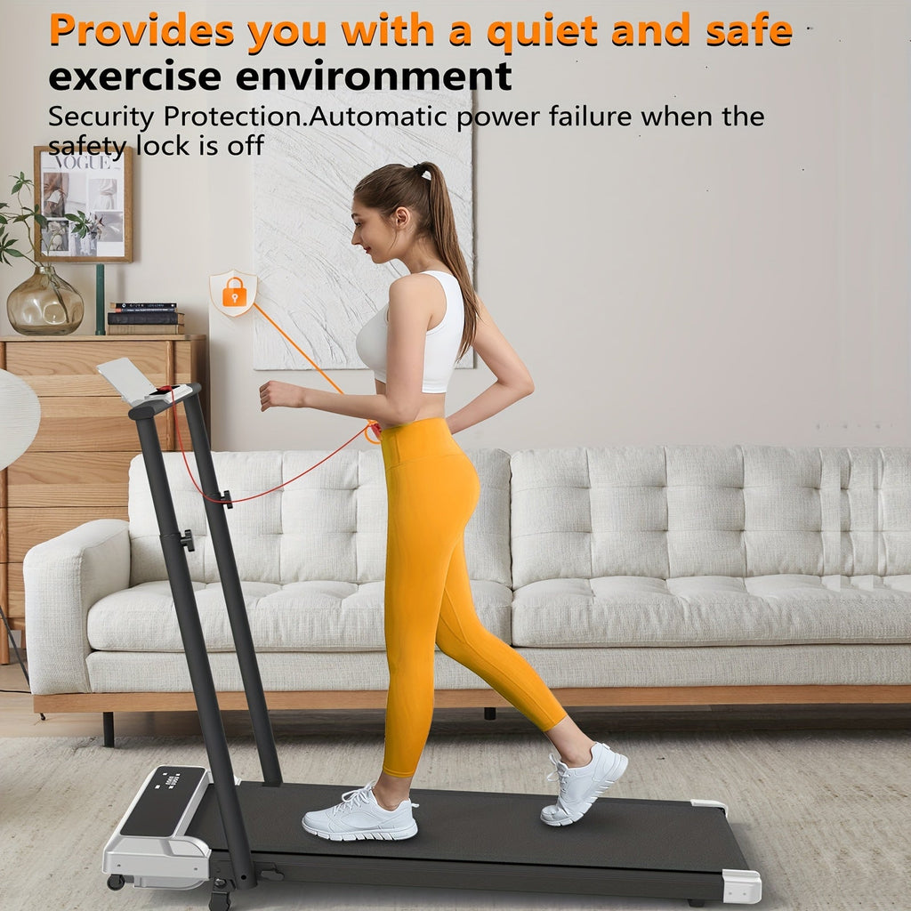 Incline Foldable Treadmill Walking Pad – 300lb Capacity, Portable with Handles, Under Desk Compact Design for Home & Office Use – 3 Model Options
