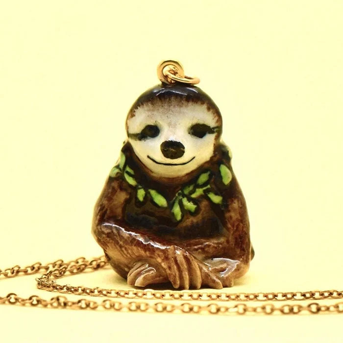 Happy Sloth Necklace