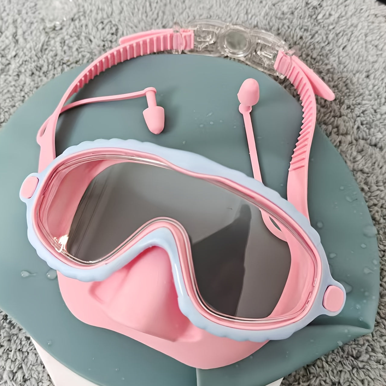 Waterproof Swim Goggles – Oversized Anti-Fog HD Lens, Comfort Fit
