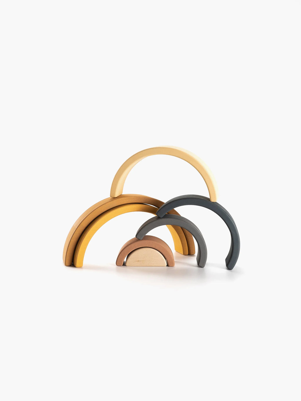 Sabo Concept Handmade Rainbow Stacker - Mustard