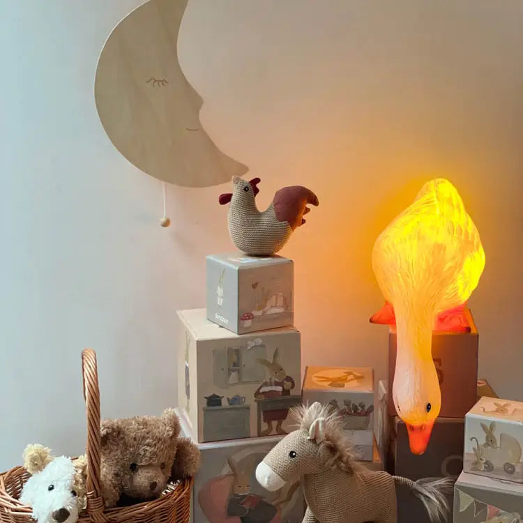 Duck Looking Down Lamp