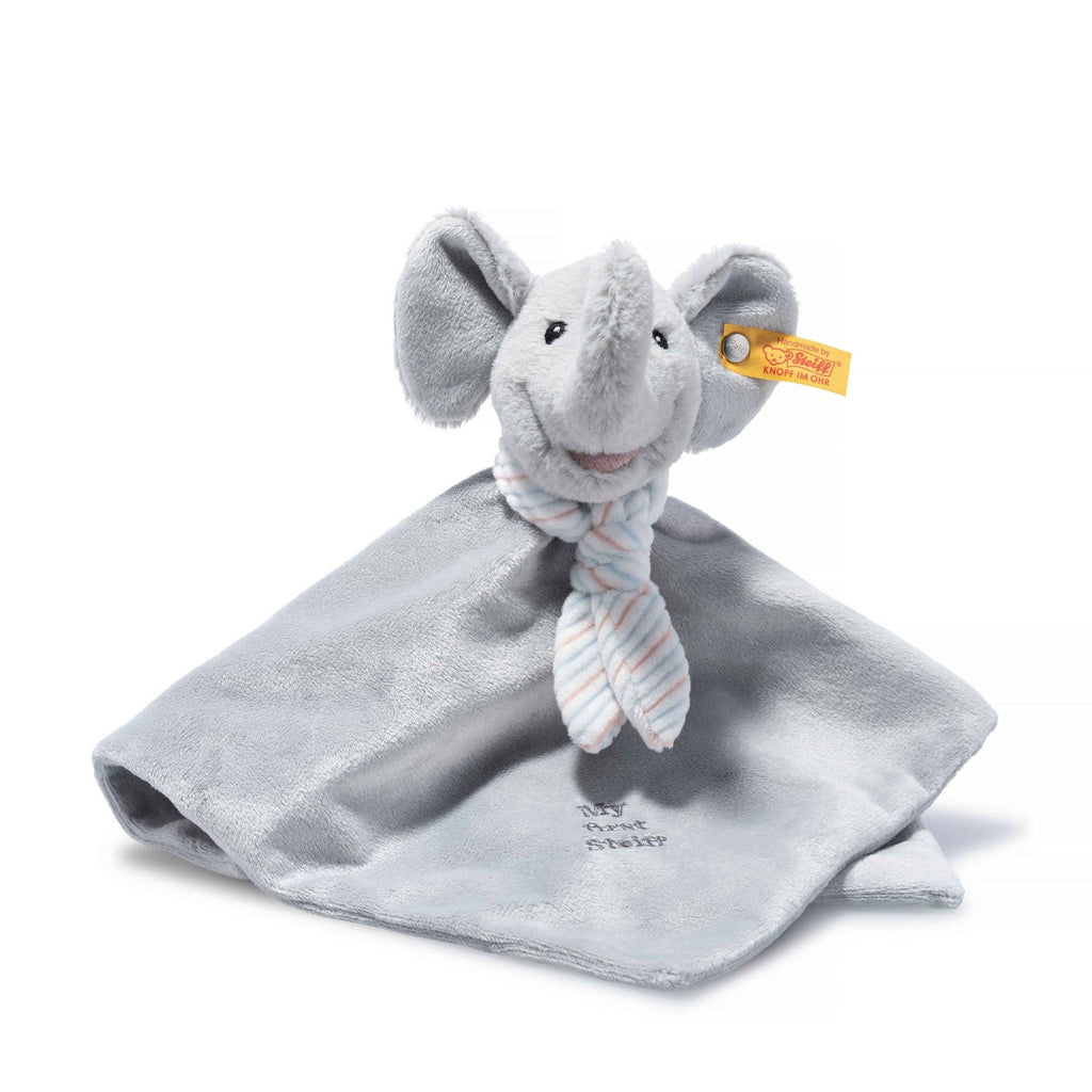 “My First Steiff” Ellie Elephant Security Blanket Baby Toy, 10 Inches