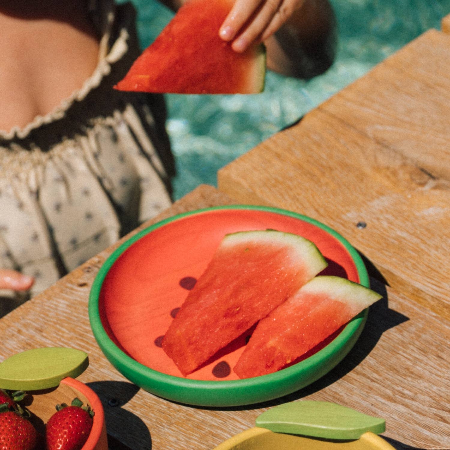 Wally the Watermelon Plate & Spoon Set