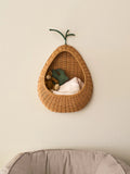 Ferm Living Pear Braided Wall Basket -  Natural