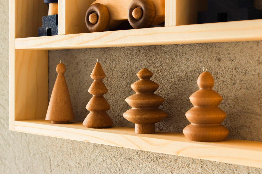 Wooden House-Shaped Shelf
