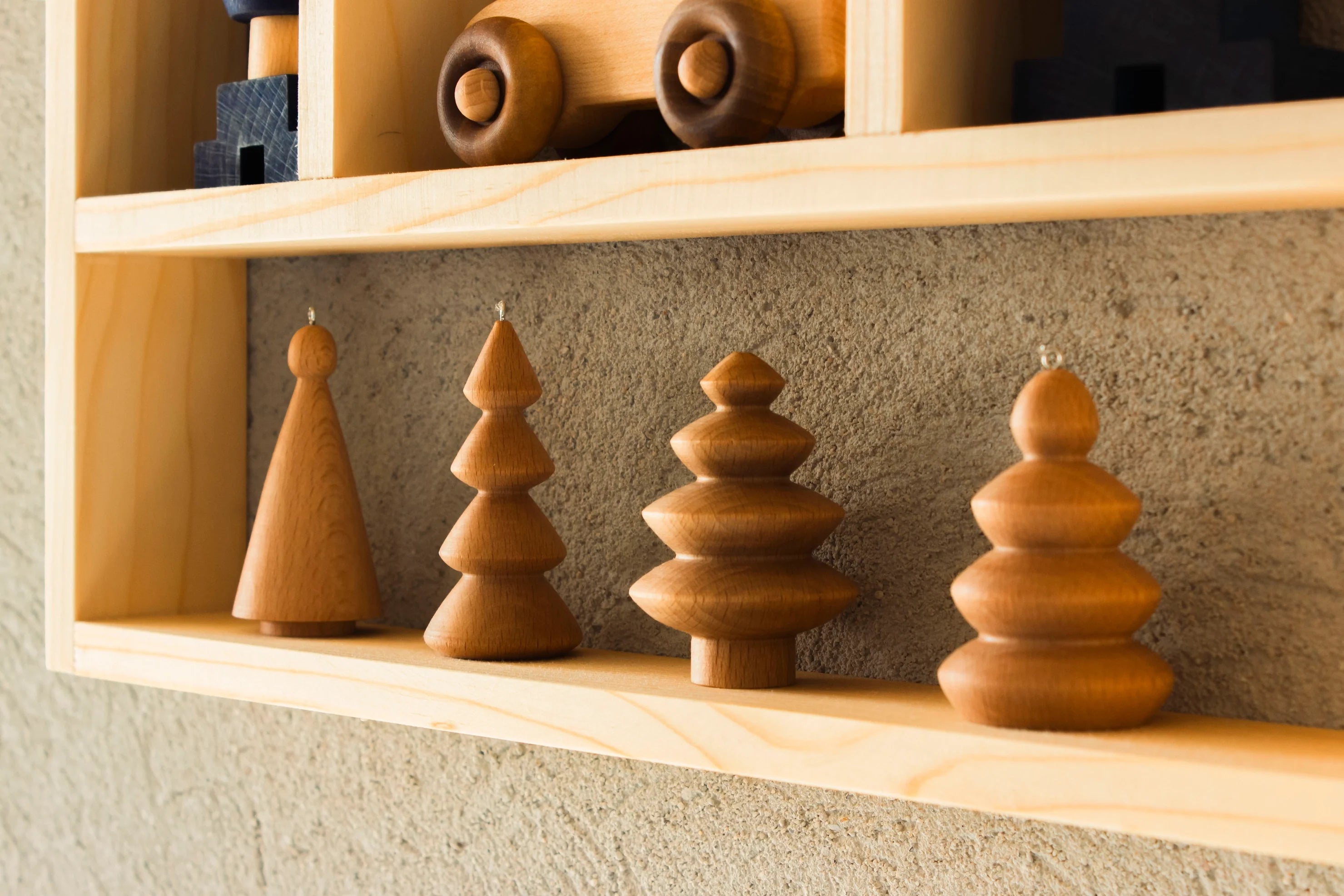 Wooden House-Shaped Shelf
