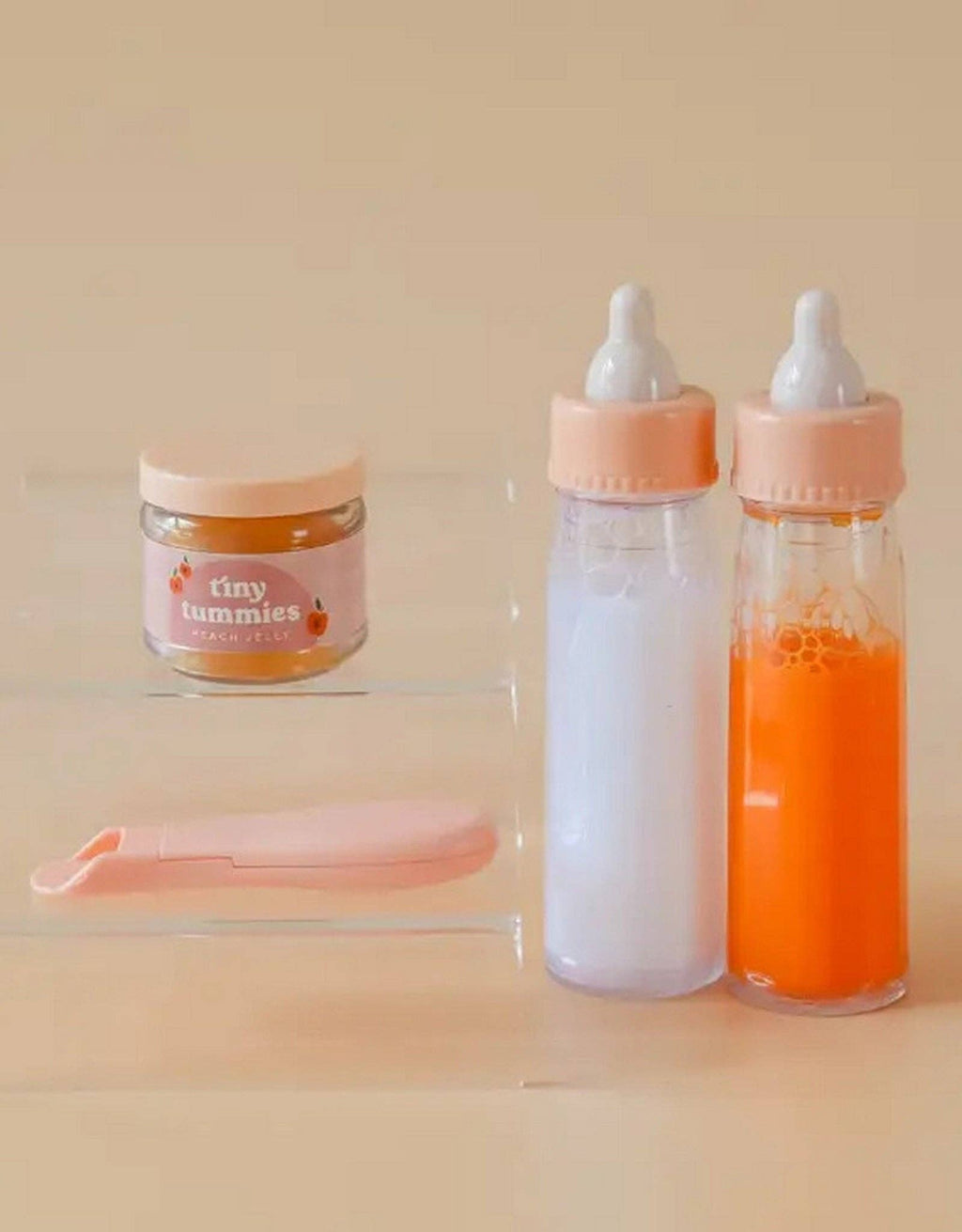 Tiny Tummies - Bottled Milk and Juice Set For Dolls
