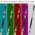 Pool Cue 58 Inch 13mm Tip 20oz - 1/2 Split Maple Billiard Cue Stick for Men & Women, Durable Multi-Color Design, Great for Home Game Room, Family & Friends Billiards, Red Black Blue Purple Green