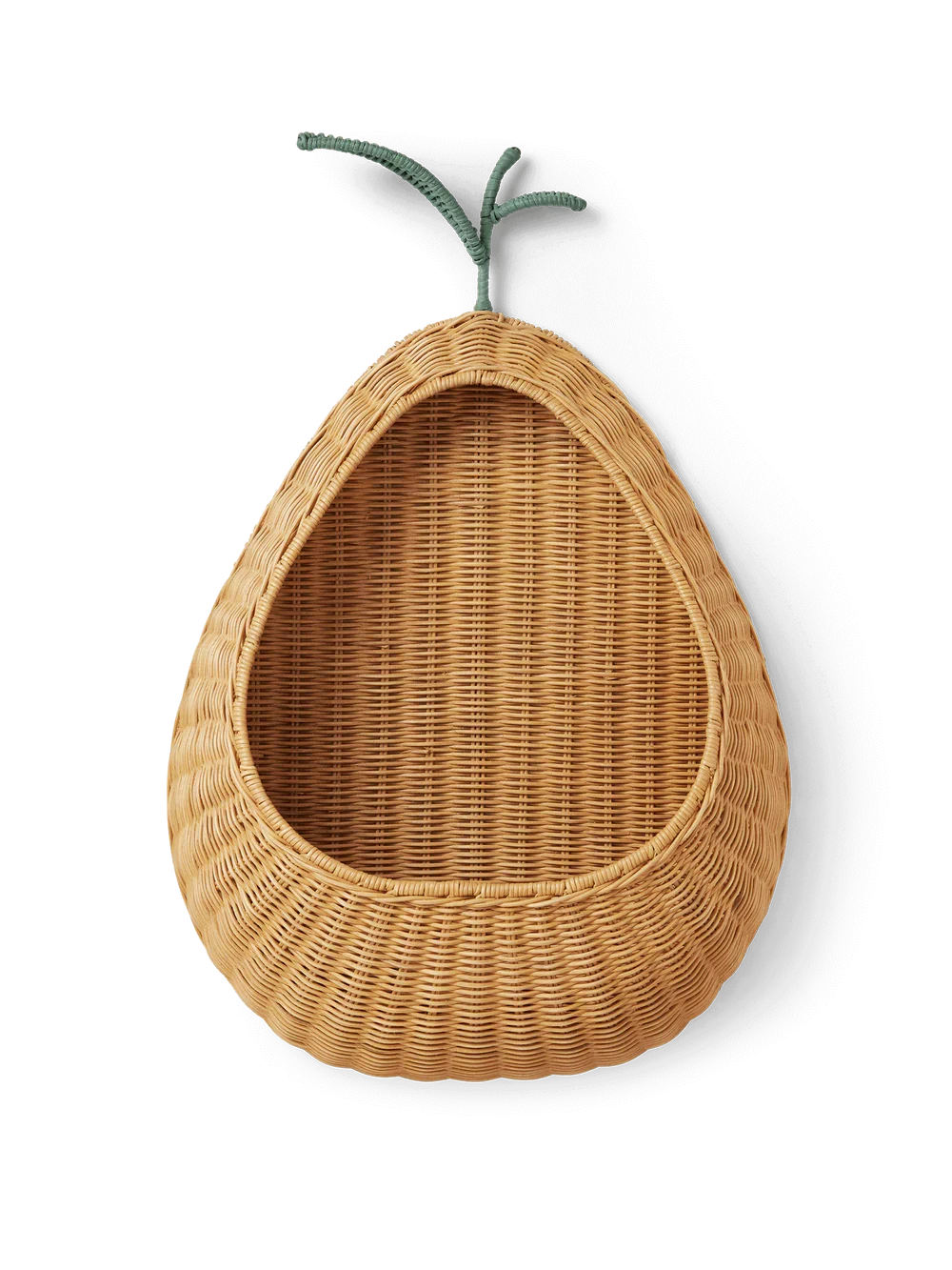 Ferm Living Pear Braided Wall Basket -  Natural