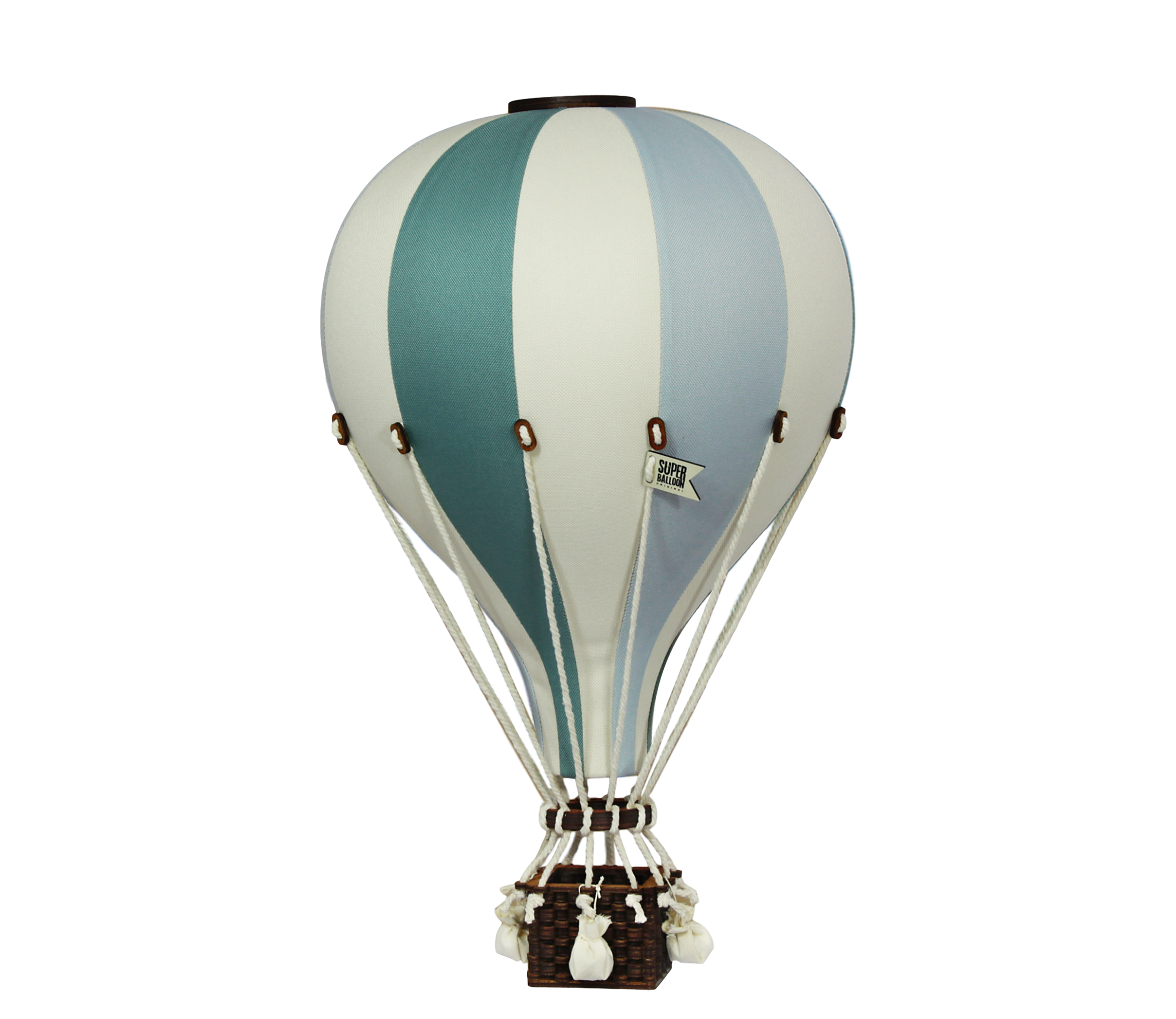 Hot Air Balloon - Mint Green and Grey