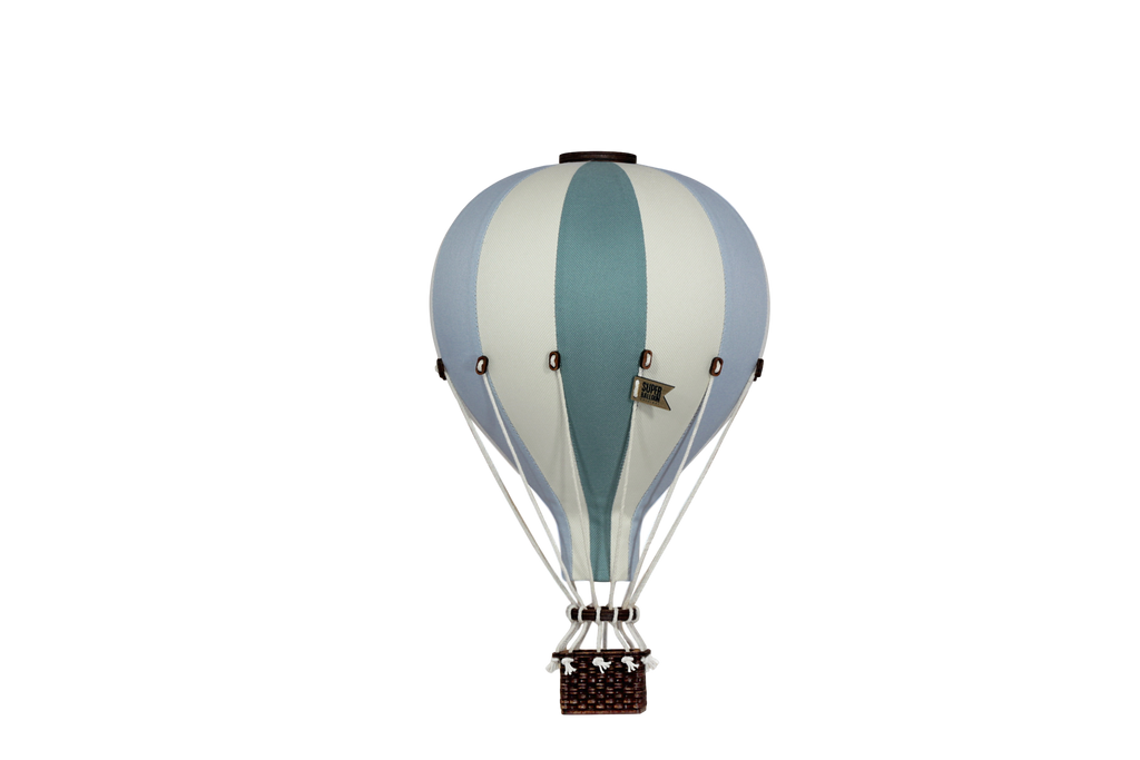 Hot Air Balloon - Mint Green and Grey
