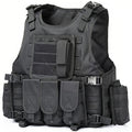 Tactical Outdoor Training Vest for Men Women – Lightweight Protective Hiking Vest with Multi-Pocket Design, Breathable & Adjustable, Ideal for Trekking Camping Hunting Fishing