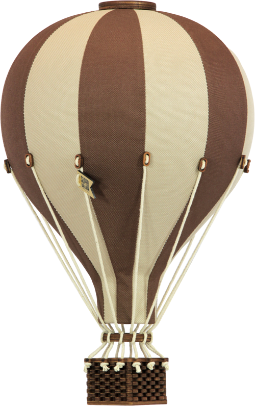 Hot Air Balloon - Dark Brown
