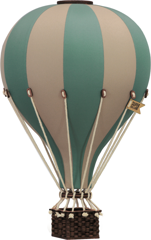 Hot Air Balloon - Pastel Green