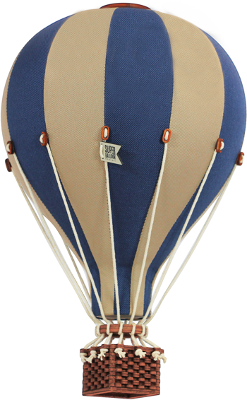 Hot Air Balloon - Navy Blue