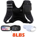 Weighted Vest for Running & Strength Training – Slim Fit Reflective Design with Phone Pouch, Snap-On Unisex Weight Training Vest for Gym, Core Strength & Bone Health, 8 / 12 / 16 lb Options