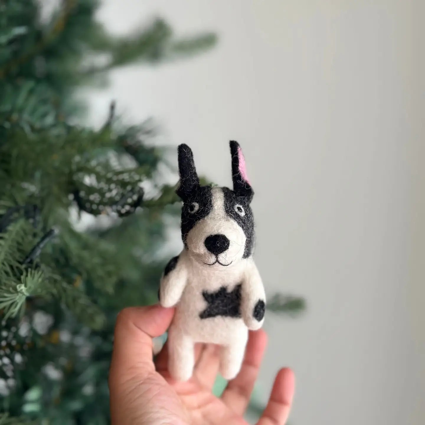 Felt Finger Puppet: French Bull Dog