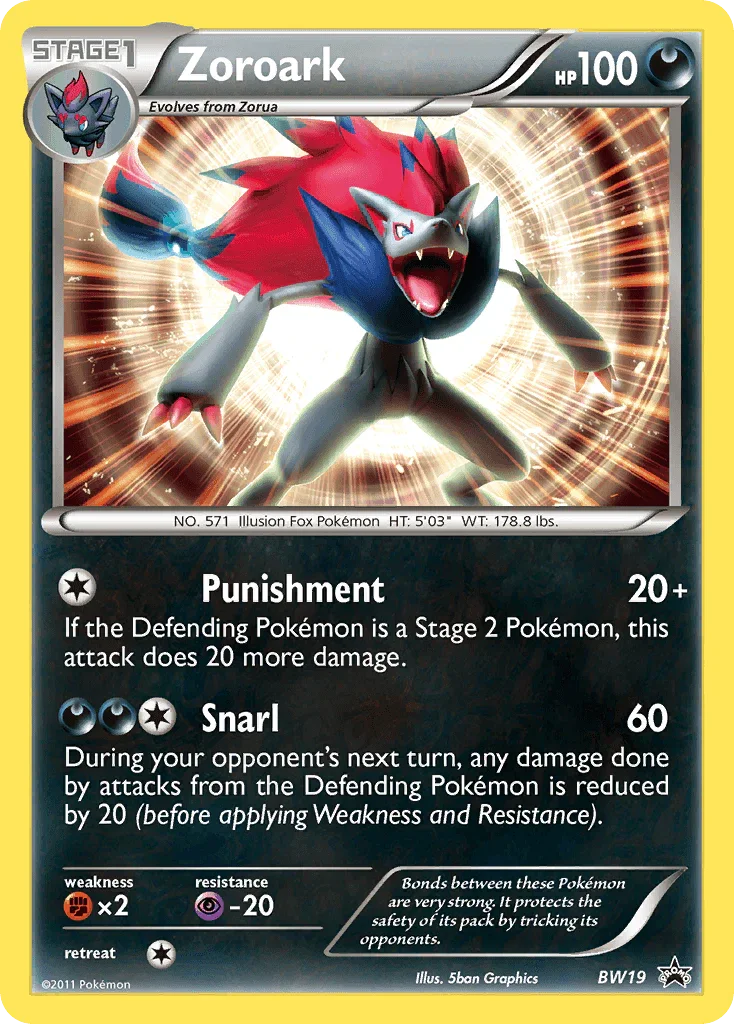 Zoroark (BW19) [Black & White: Black Star Promos]